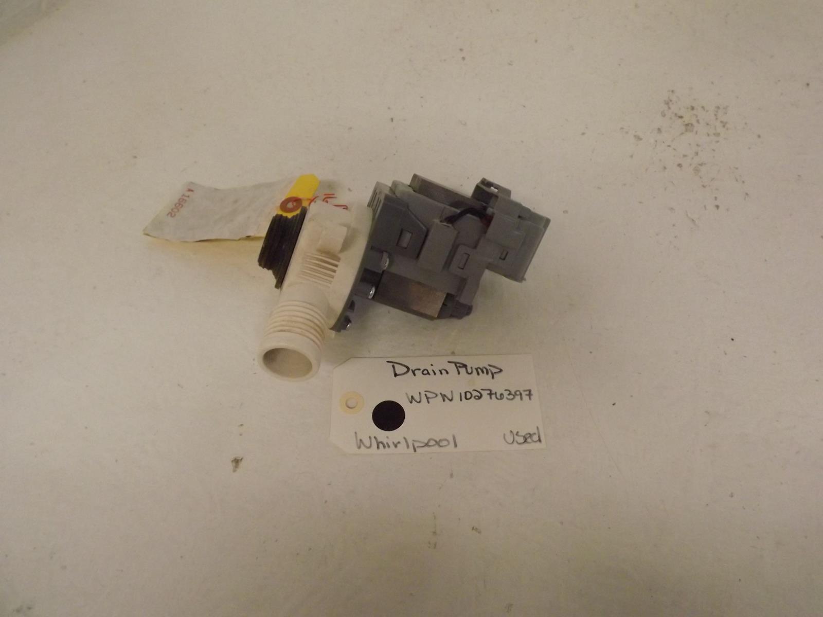 Whirlpool Washer WPW10276397 Drain Pump Used Whirlpool Washer WPW10276397 Drain Pump Used